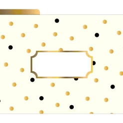 File Folders|Barker Creek File Folder Set, 1/3-Cut Tab, Letter Size, Gold, 12/Pack (2001)