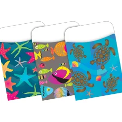 File Folders|Barker Creek Folder & Pocket Set, 1/3-Cut Tab, Letter Size, Kai Ola, 42/Set (4420)