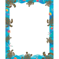 File Folders|Barker Creek Get Organized File Folder Set, 1/3-Cut Tab, Letter Size, Kai Ola Sea Turtles, 107/Set (150)