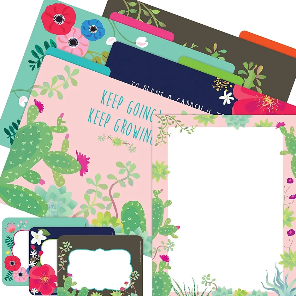 File Folders|Barker Creek Get Organized File Folder Set, 1/3-Cut Tab, Letter Size, Prickles, 107/Set (144)