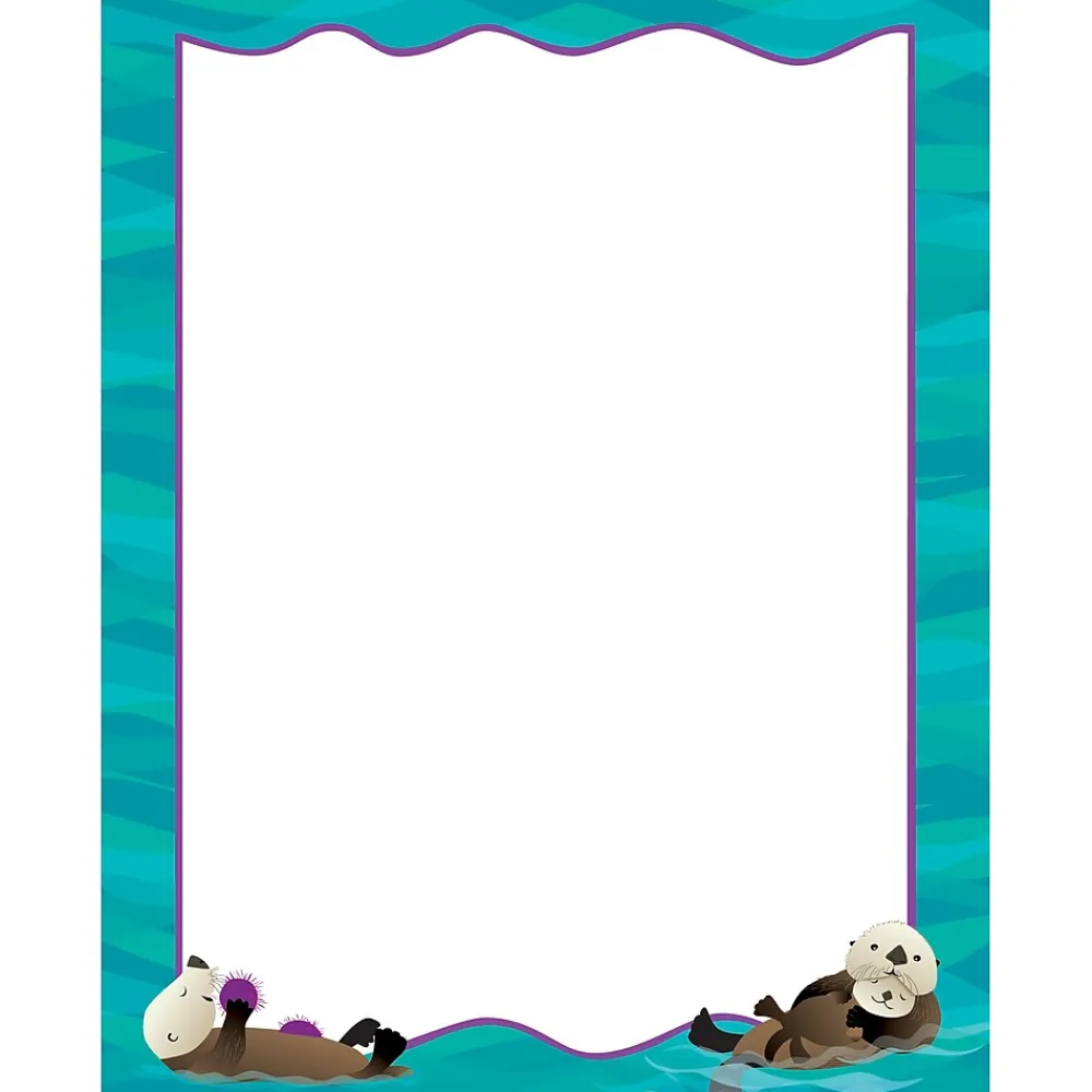 File Folders|Barker Creek Sea & Sky Otters File Folder, 1/3-Cut Tab, Letter Size, Assorted, 107/Set (146)