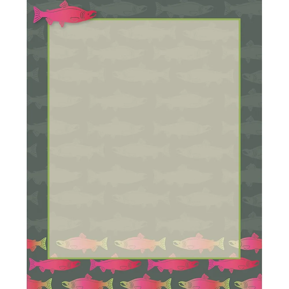 File Folders|Barker Creek Sea & Sky Salmon On-Trend Organizer Set, 92/Set (4100)
