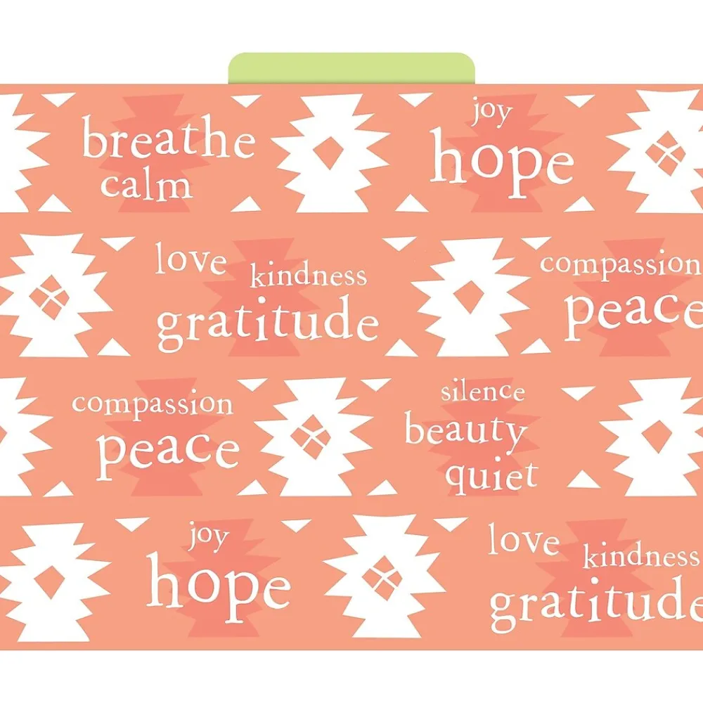 File Folders|Barker Creek Thoughtfulness File Folders, 3-Tab, Letter Size, Assorted, 12/Pack (BC1307)