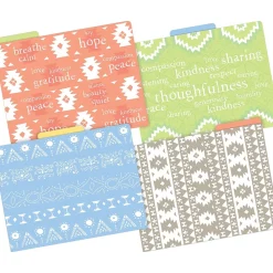 File Folders|Barker Creek Thoughtfulness Letter-Size File Folders, Multi-Design Set, 36/Set (BC3913)