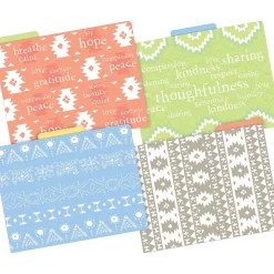 File Folders|Barker Creek Thoughtfulness File Folder, 1/3-Cut Tab, Letter Size, Assorted, 24/Set (4406)
