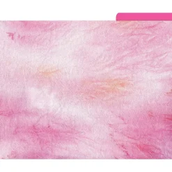 File Folders|Barker Creek Tie-Dye and Ombré File Folders, 3-Tab, Letter Size, Assorted, 12/Pack (1346)