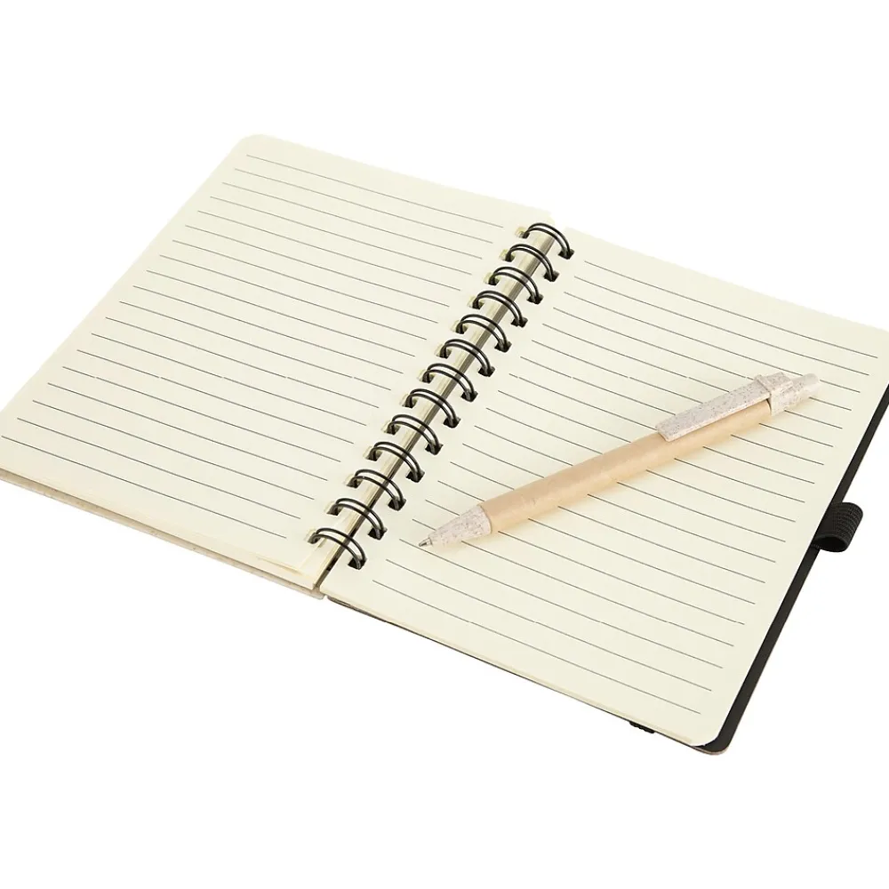 Journals|Baudville Journal, Wide-Ruled, Beige/Blue, 70 Pages, 5/Pack (1396064P531)