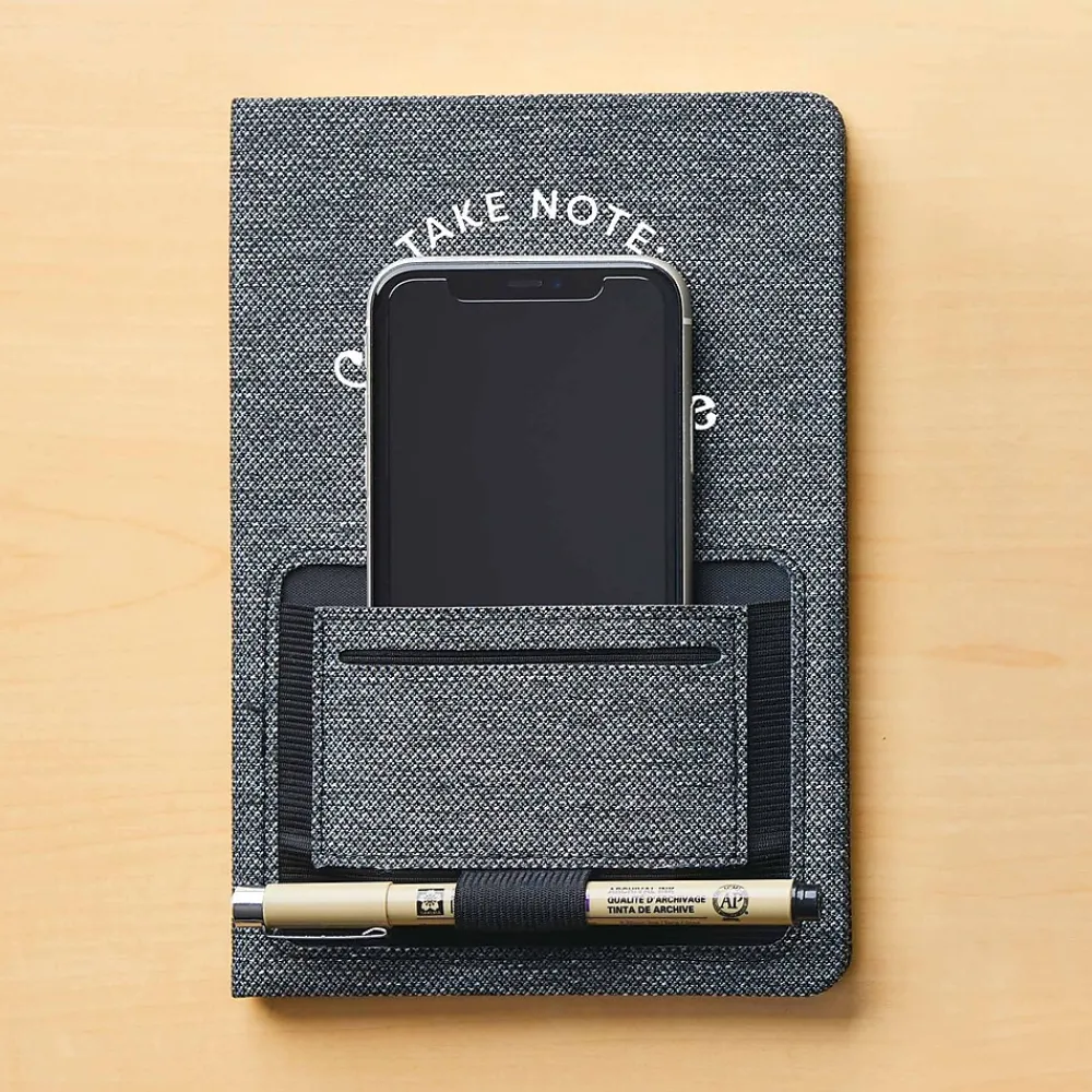 Journals|Baudville Sustainably Smart Hardcover Journal, 5" x 8", 80 Pages, 2/Pack (1393449P231)