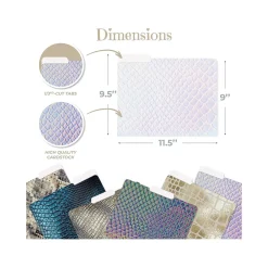 File Folders|Better Office Snakeskin Heavyweight File Folders, 1/3-Cut Tab, Letter Size, Assorted Colors, 24/Pack (80022-24PK)