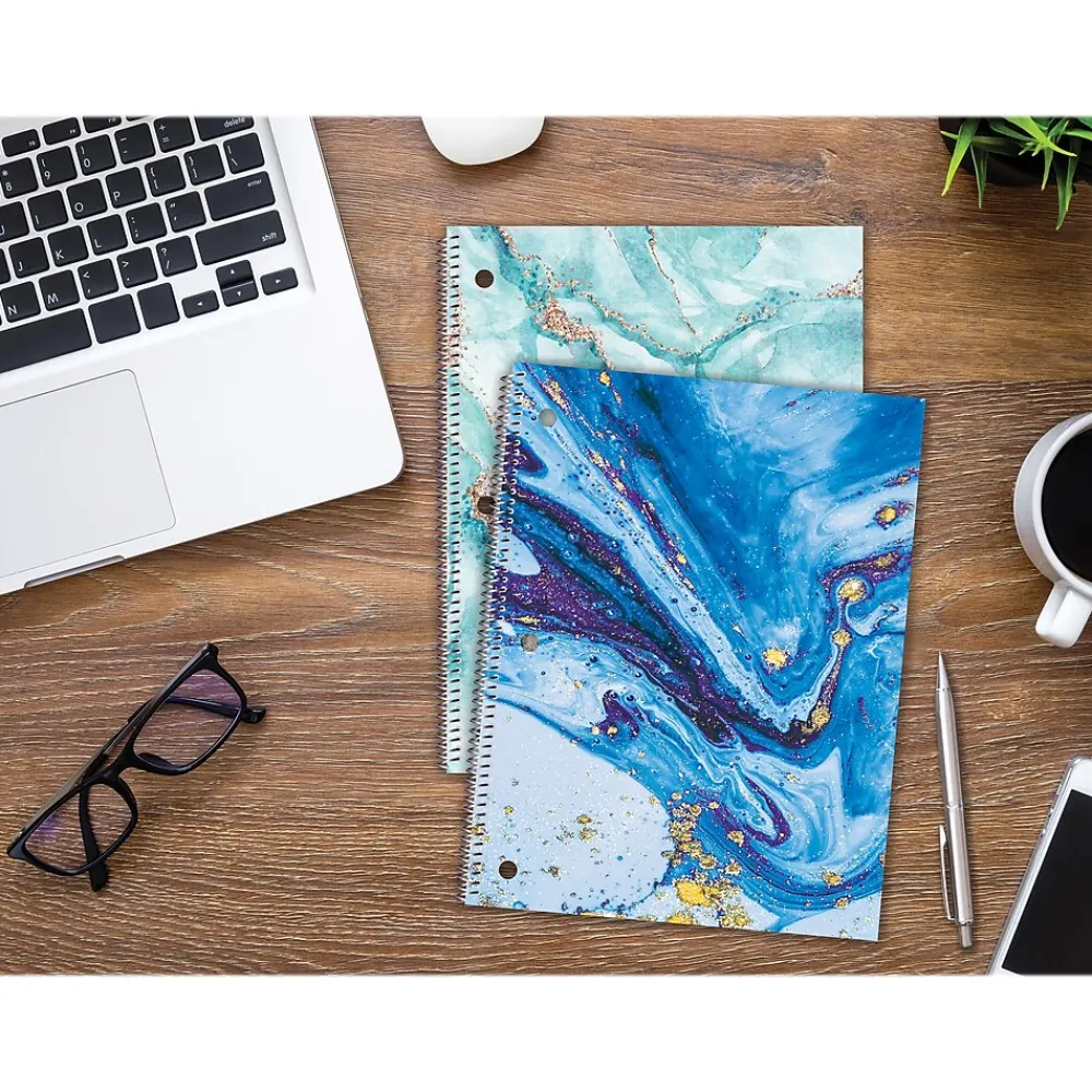 Notebooks|Better Office 1-Subject Notebooks, 8" x 10.5", College Ruled, 100 Sheets, 2/Pack (25702-2PK)
