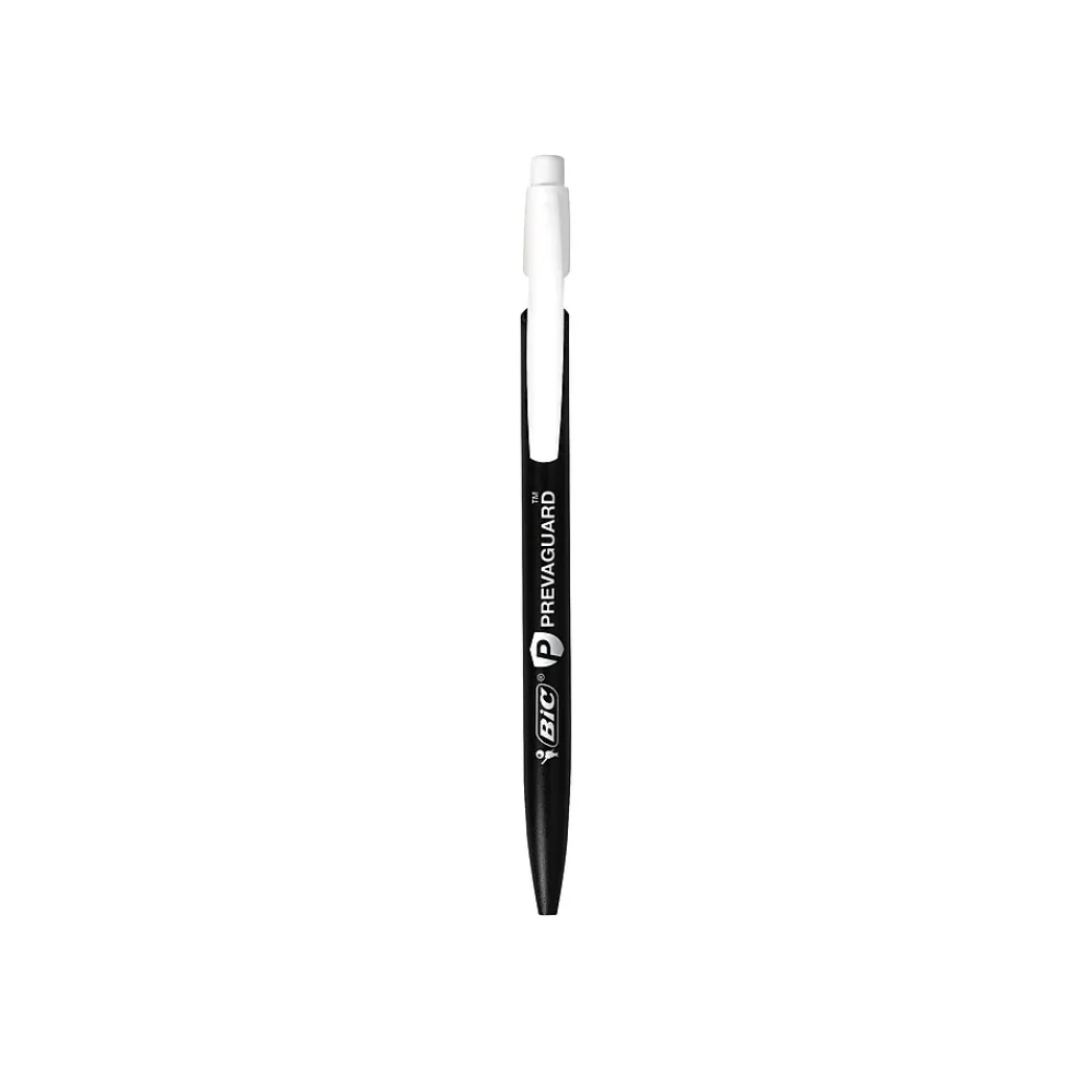 Pencils|BIC Prevaguard Media Clic Mechanical Pencil, 0.7mm, #2 Medium Lead, Dozen (MPCMA11-BLK)