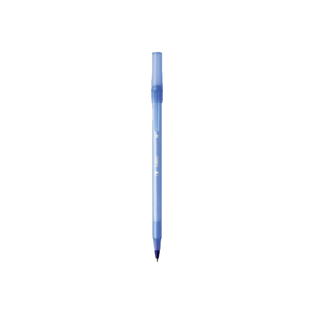 Pens|BIC PrevaGuard Round Stic Ballpoint Pen, Medium Point, Blue Ink, 60/Pack (GSAM60-BLU)