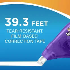 Correction & White-Out|BIC Wite-Out Correction Tape, White, 4/Pack (50589)