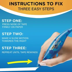 Correction & White-Out|BIC Wite-Out Exact Liner Correction Tape, White, 2/Pack (50744)