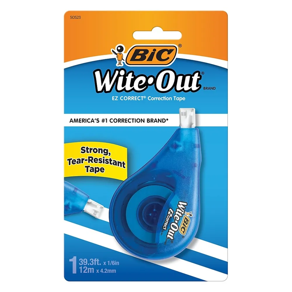 Correction & White-Out|BIC Wite-Out EZ Correct Correction Tape, White (50523/WOTAPP1)