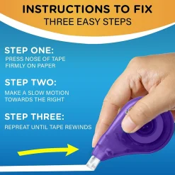 Correction & White-Out|BIC Wite-Out EZ Correct Correction Tape, White (50523/WOTAPP1)