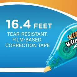 Correction & White-Out|BIC Wite-Out Mini Correction Tape, White, 3/Pack (WOTMP31-WHI)