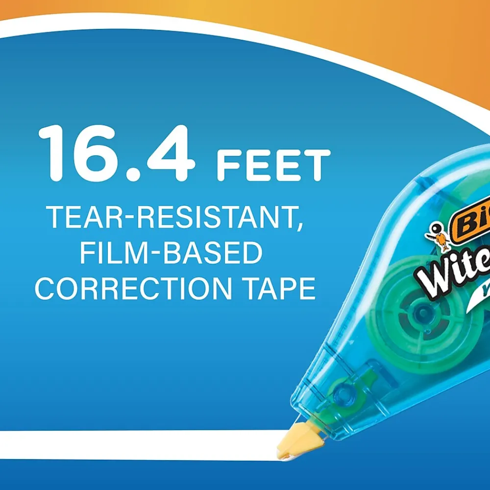 Correction & White-Out|BIC Wite-Out Mini Correction Tape, White, 3/Pack (WOTMP31-WHI)