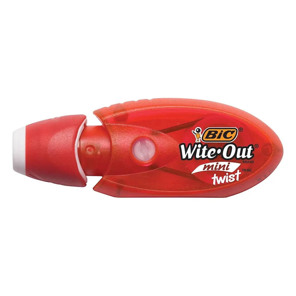 Correction & White-Out|BIC Wite-Out Mini Correction Tape, White, 2/Pack (50754)