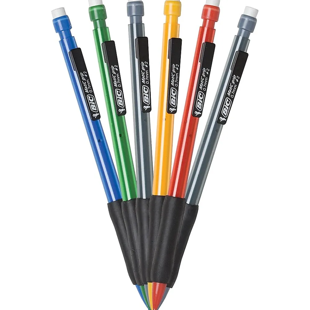 Pencils|BIC Xtra Comfort Mechanical Pencil, 0.7mm, #2 Hard Lead, 6/Pack (MPGP61)