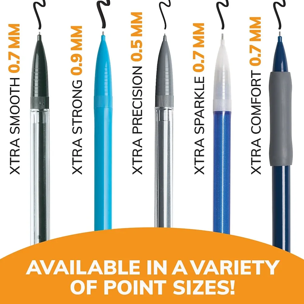 Pencils|BIC Xtra Precision Mechanical Pencils, 0.5mm, #2 Hard Lead, 24/Pack (MPLMFP241-BLK)