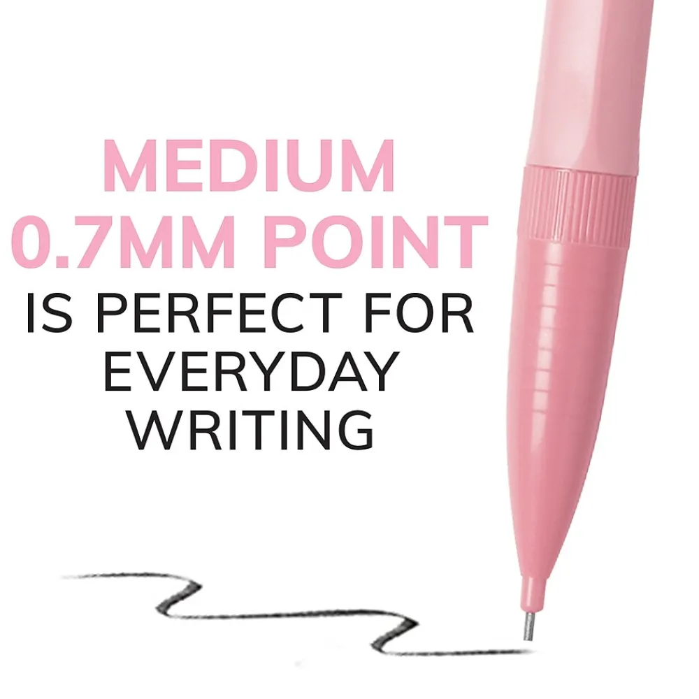 Pencils|BIC Xtra Smooth Mechanical Pencils, 0.7mm, #2 Medium Lead, 40/Pack (MP40TX-BLK)