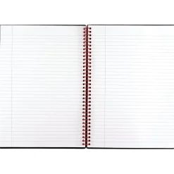 Subject Notebooks|Black N' Red Professional 1-Subject Professional Notebook, 8.25" x 11.75", Wide Ruled, 70 Sheets, Black (JDK-E67008)