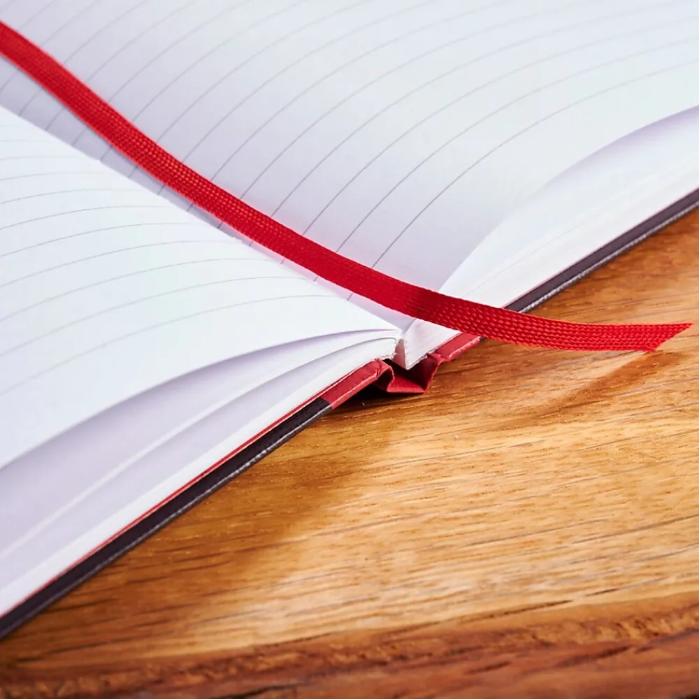 Notebooks|Black N' Red 1-Subject Professional Notebooks, 8.25" x 11.75", Wide Ruled, 96 Sheets, Black (JDK-D66174)