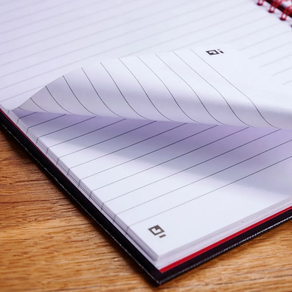 Subject Notebooks|Black N' Red 1-Subject Professional Notebooks, 8.5" x 11", Wide Ruled, 70 Sheets, Black (K67030)