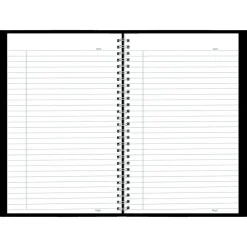 Notebooks|Blueline DuraFlex 1-Subject Professional Notebooks, 8.5" x 11", College Ruled, 80 Sheets, Black (B41.81)