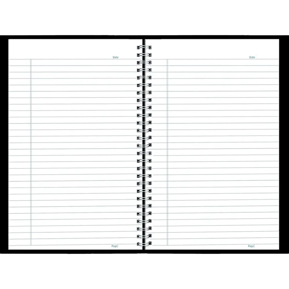 Notebooks|Blueline DuraFlex 1-Subject Professional Notebooks, 8.5" x 11", College Ruled, 80 Sheets, Black (B41.81)