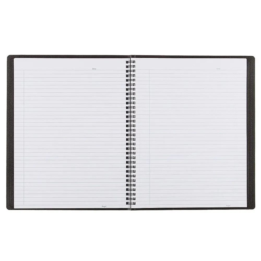 Notebooks|Blueline DuraFlex 1-Subject Professional Notebooks, 8.5" x 11", College Ruled, 80 Sheets, Black (B41.81)