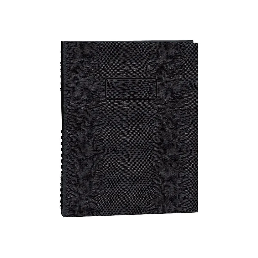 Notebooks|Blueline EcoLogix NotePro 1-Subject Professional Notebooks, 8.5" x 11", College Ruled, 100 Sheets, Black (REDA10200EBLK)
