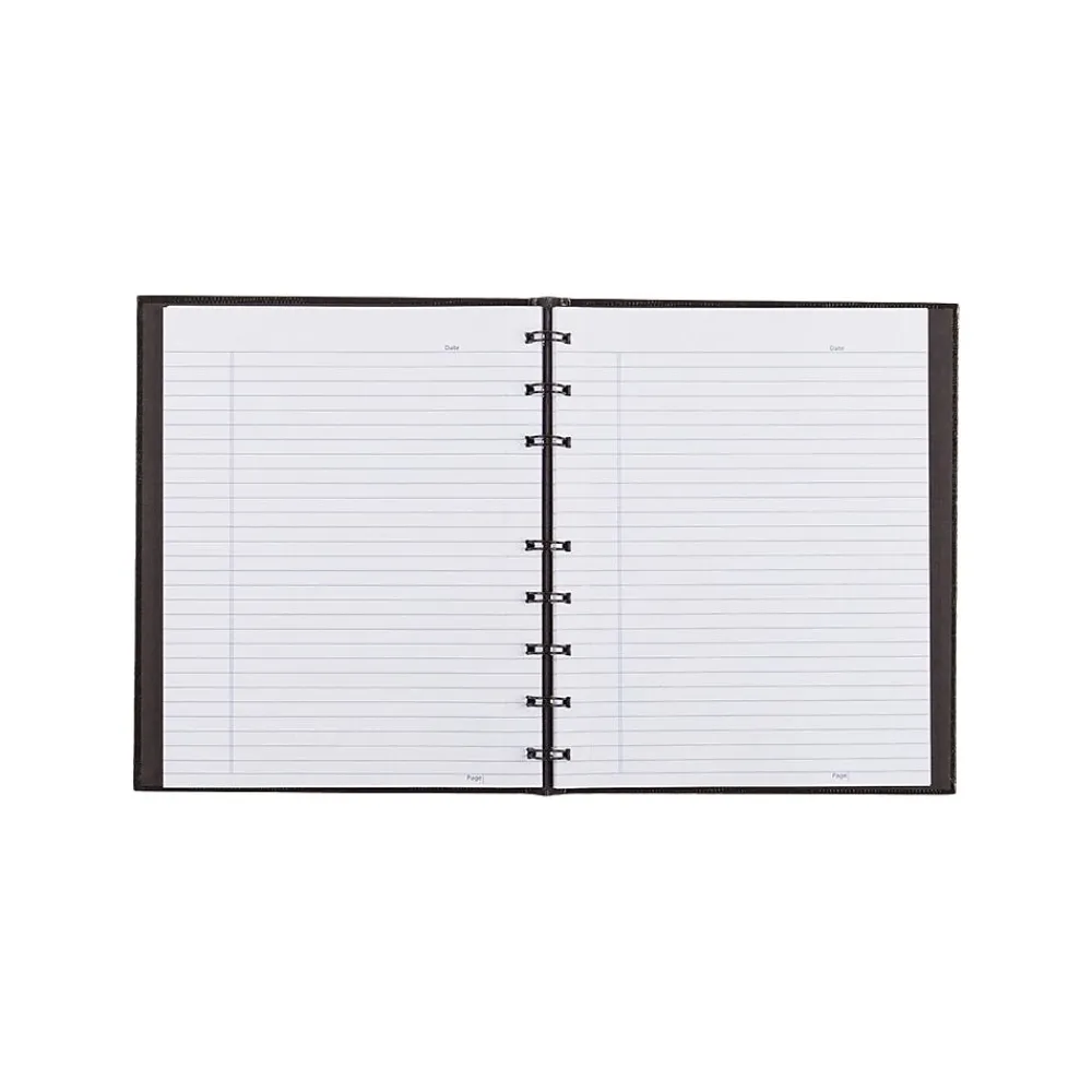 Notebooks|Blueline NotePro Pink Ribbon 1-Subject Professional Notebooks, 7.25" x 9.25", College Ruled, 75 Sheets, Black (A7150.BLK)