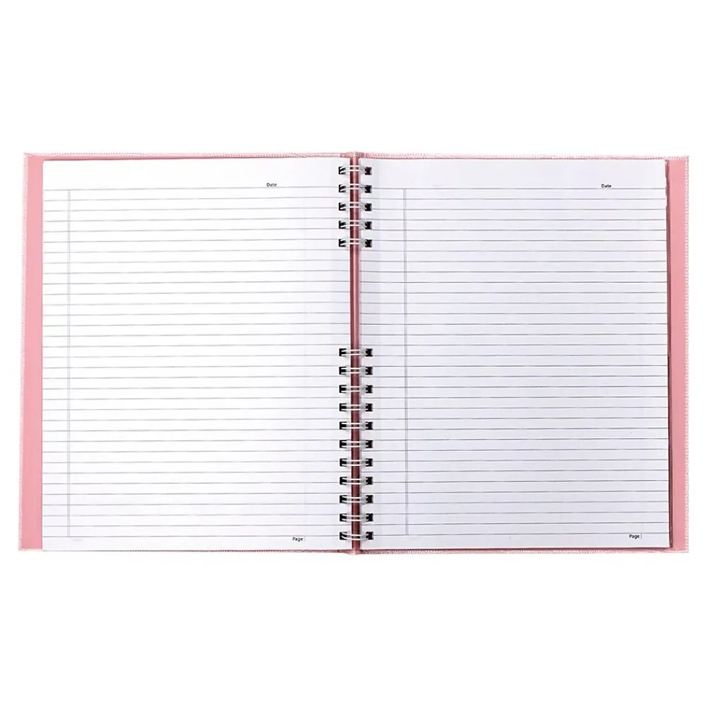 Notebooks|Blueline NotePro Pink Ribbon 1-Subject Professional Notebooks, 8.5" x 10.75", College Ruled, 100 Sheets, Pink (A10200.PNK2)