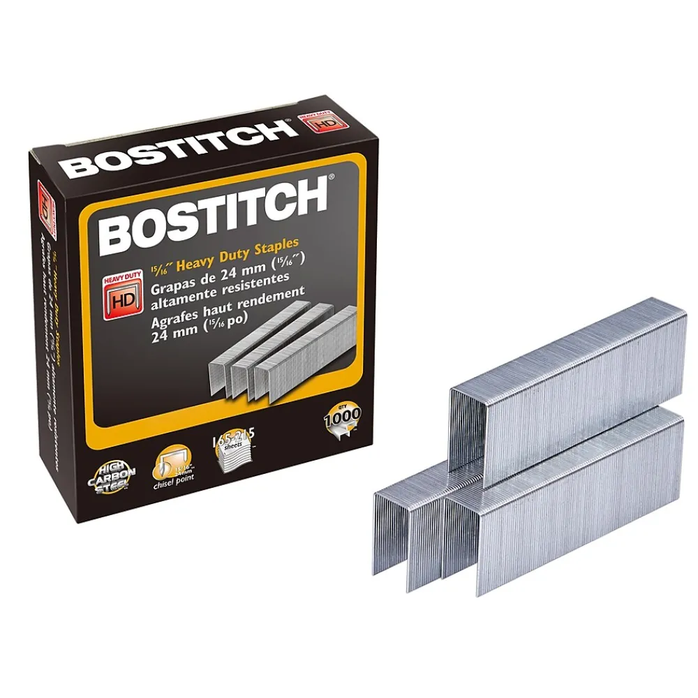 Staples|Bostitch Heavy Duty Staples, 0.94" Leg Length, 1000 Staples/Box (SB351516HC1M)
