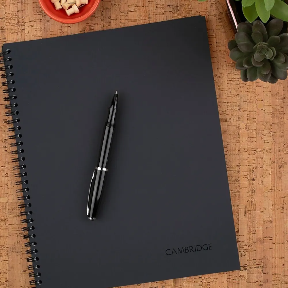 Notebooks|Cambridge Legal 1-Subject Professional Notebooks, 6.5" x 9.5", Legal Ruled, 80 Sheets, Gray (06672)