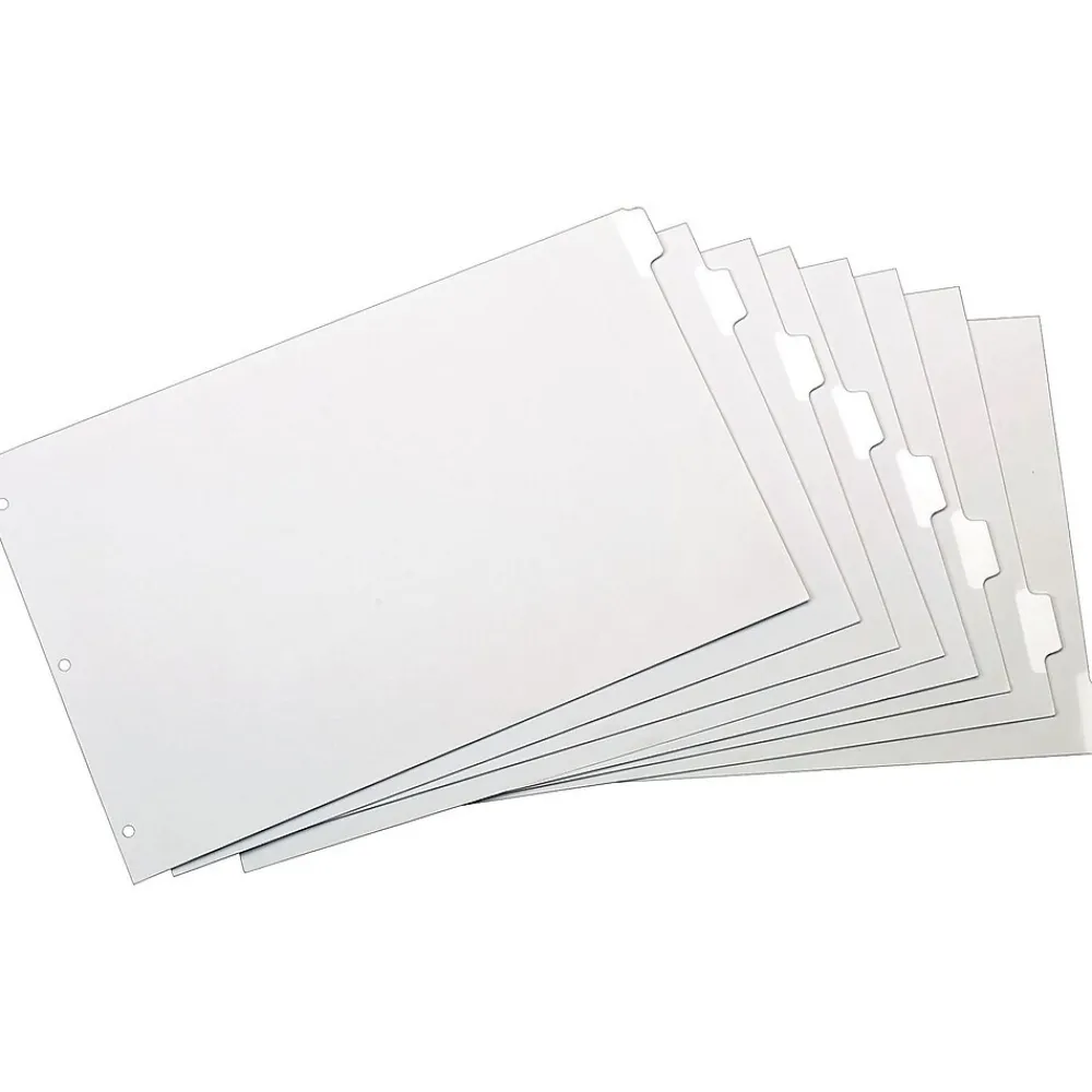 Dividers|Cardinal Write & Erase Paper Dividers, 8-Tab, White (CRD 84271)