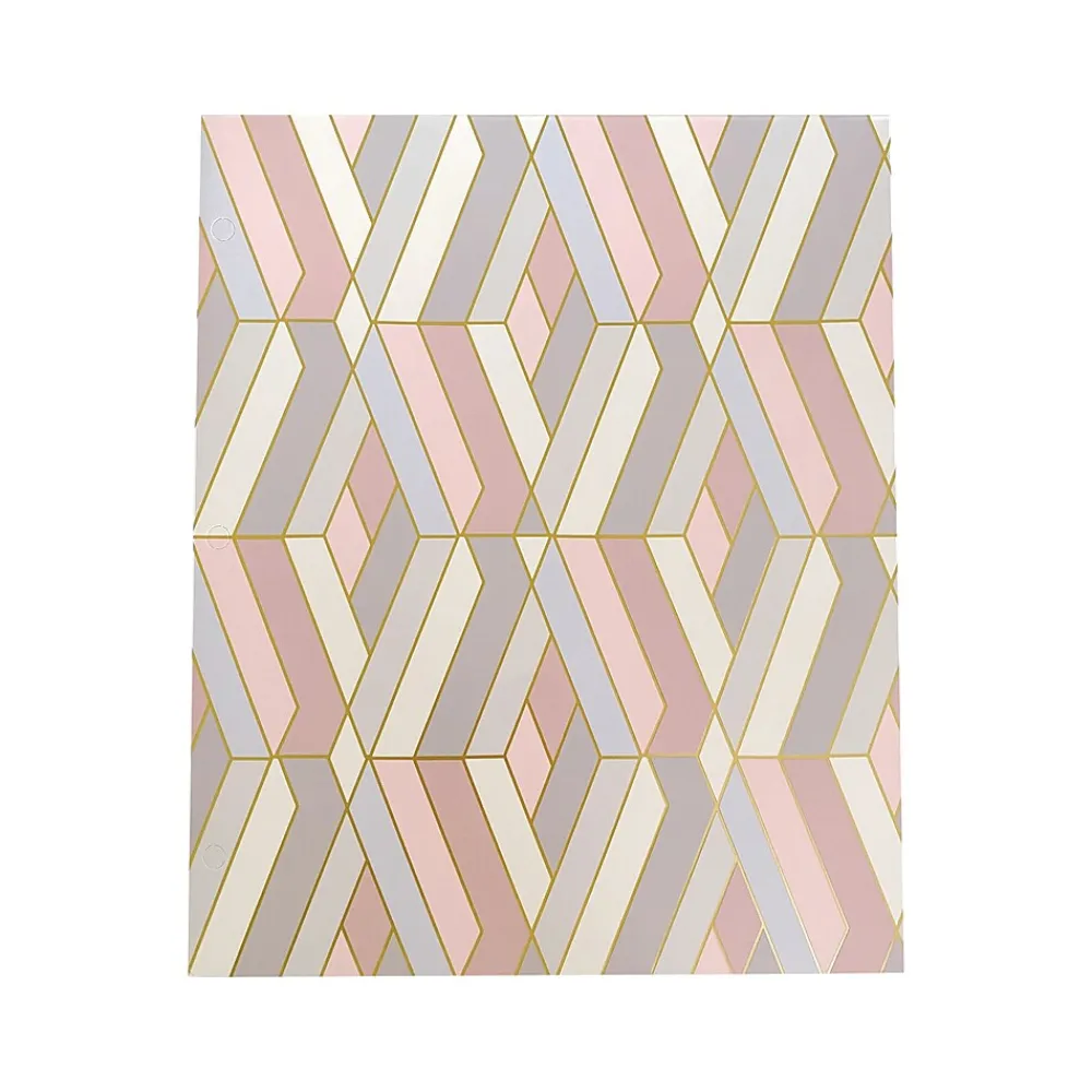 Pocket Folders|Carolina Pad Keep It in Line 3-Hole Punched 2-Pocket Paper File Folder, Assorted Colors (65049)