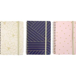 Subject Notebooks|Carolina Pad Keep it in Line Professional Notebook, 5" x 7", College-Ruled, 80 Sheets, Assorted Colors (35087)
