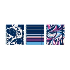 Pocket Folders|Carolina Pad One Hip Chick Glossy 10-Pocket Folder, Assorted Colors (93017)