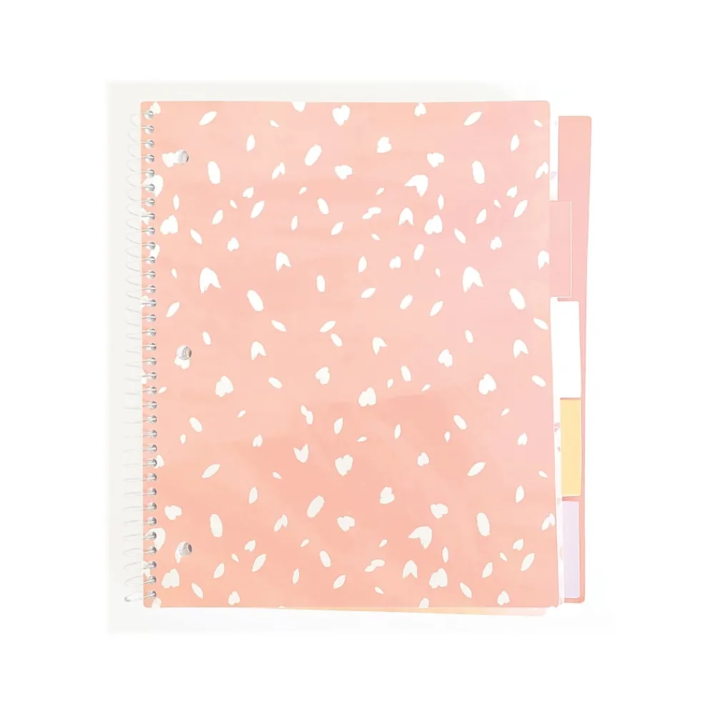 Subject Notebooks|Carolina Pad Silver Lining 5-Subject Notebook, 9.75" x 11", College-Ruled, 150 Sheets, Assorted Colors (17504)