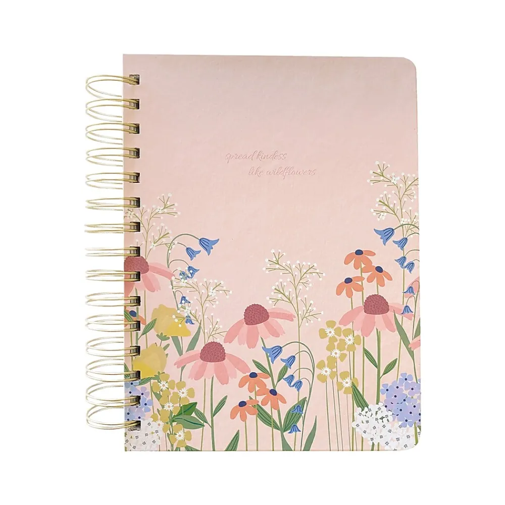Journals|Carolina Pad Wildflower Hardcover Journal, 6" x 8", Ruled, Assorted Colors, 400 Pages (45040)