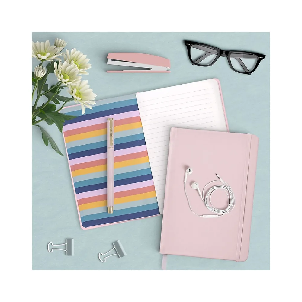 Journals|Carpe Diem Ballerina Pink Journal, 5.24" x 8.27", Wide-Ruled, 192 Pages (9370-CD)