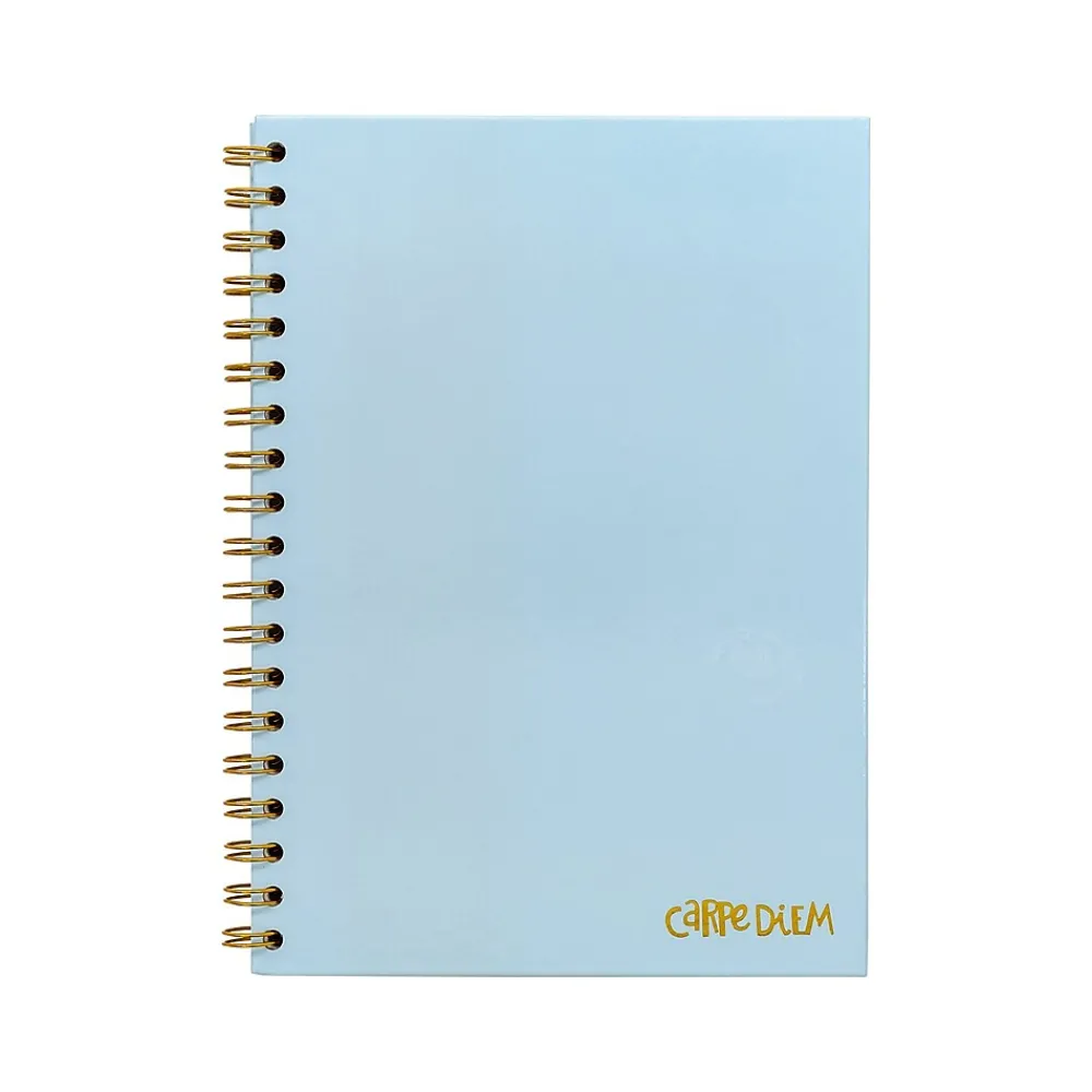 Subject Notebooks|Carpe Diem Sky Blue 1-Subject Notebook, 7.5" x 9.75", Wide-Ruled, 80 Sheets, Blue (9378-CD)