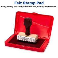 Stamps & Stamp Pads|Carter's Felt Stamp Pads, Red Ink (21070)