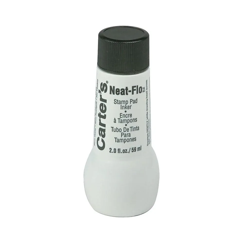 Stamps & Stamp Pads|Carter's Neat-Flo Ink Refill, Black Ink (21448)