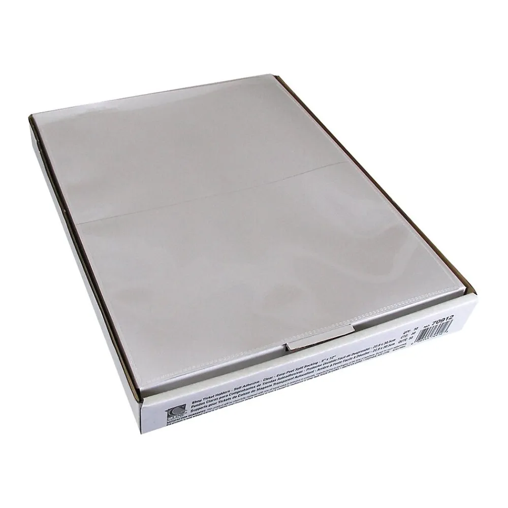 Sheet Protectors|C-Line Job Ticket Holders, 9" x 12", Clear, 50/Box (70912)