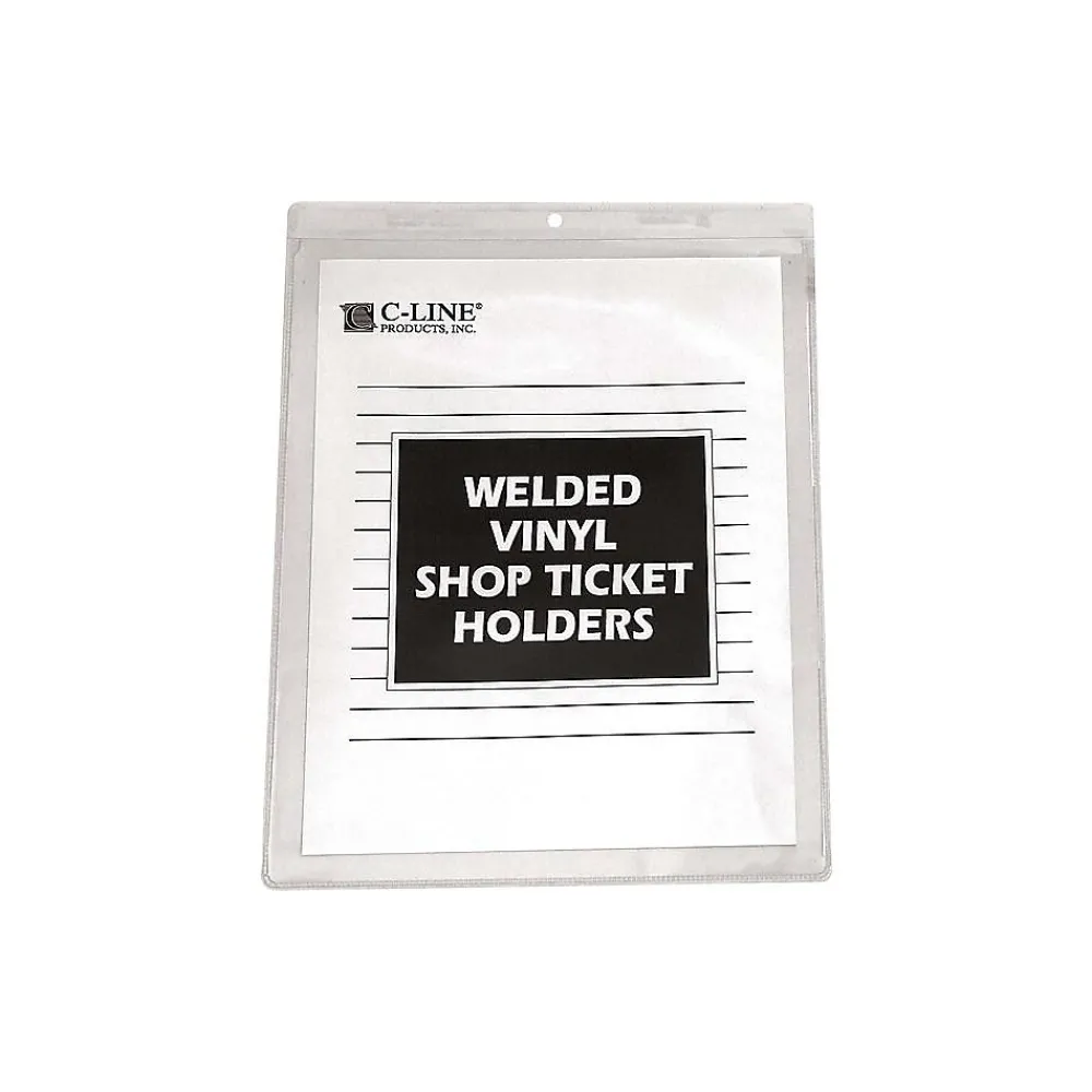 Sheet Protectors|C-Line Job Ticket Holders, , 8-1/2" x 11", Clear, 50/Box (80911)