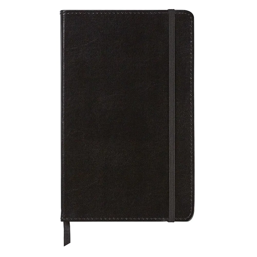 Journals|C.R. Gibson Journal, 5" x 8.25", Narrow Ruled, Black, 192 Pages (MJ5-0001)